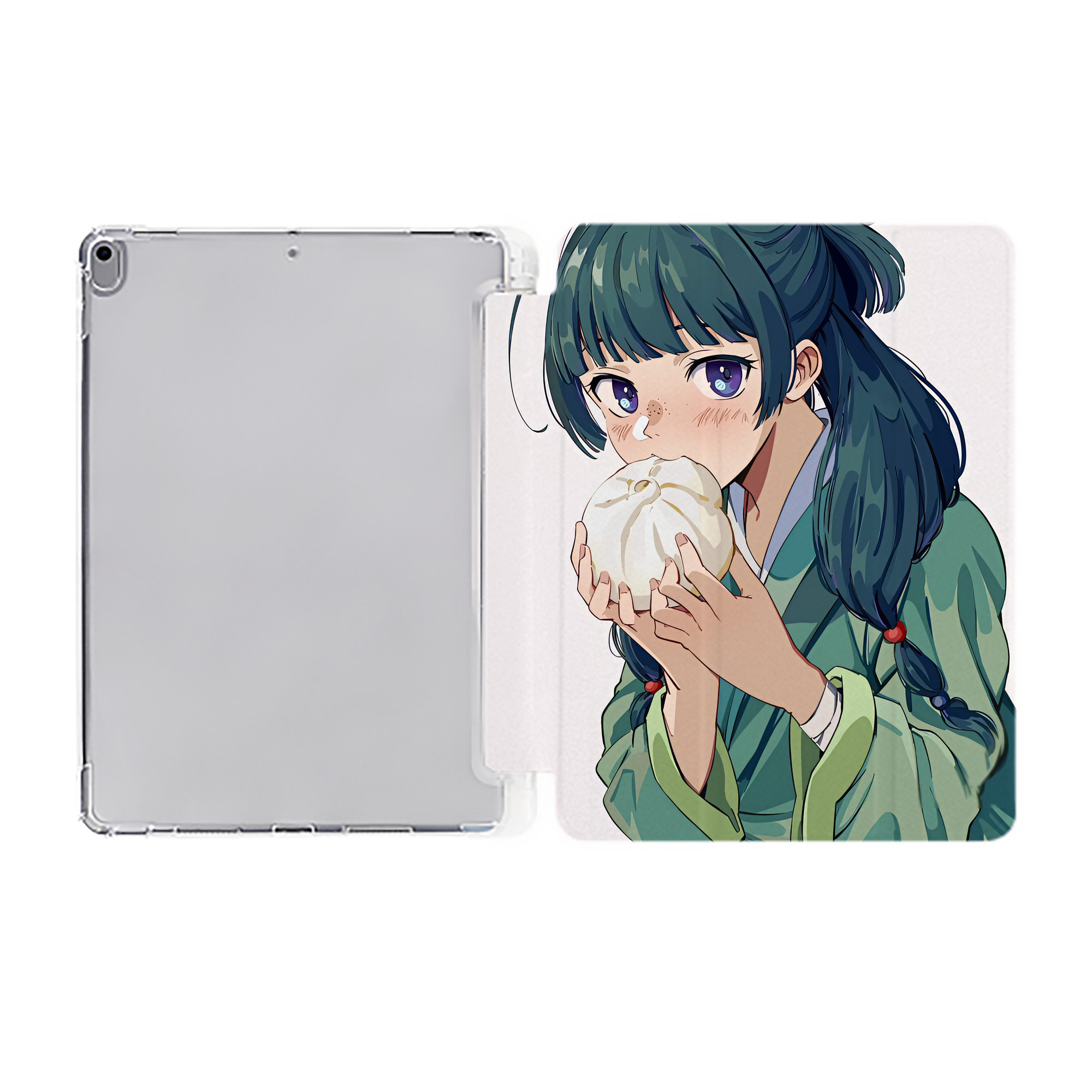 （画像用） 薬屋のひとりごと The Apothecary Diaries IPad ケース ペン収納付き 三つ折りスタンド PUレザー×シリコン 対応機種9.5/10.5/10.9インチ